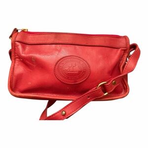 Vintage Brahmin Red Crossbody Bag